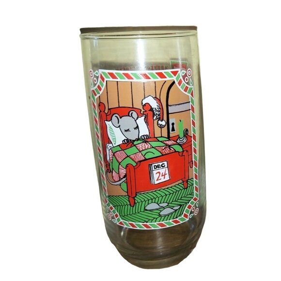 Vintage 1982 Pepsi Twas The Night Before Christmas Collection Glass 16oz - Picture 4 of 4